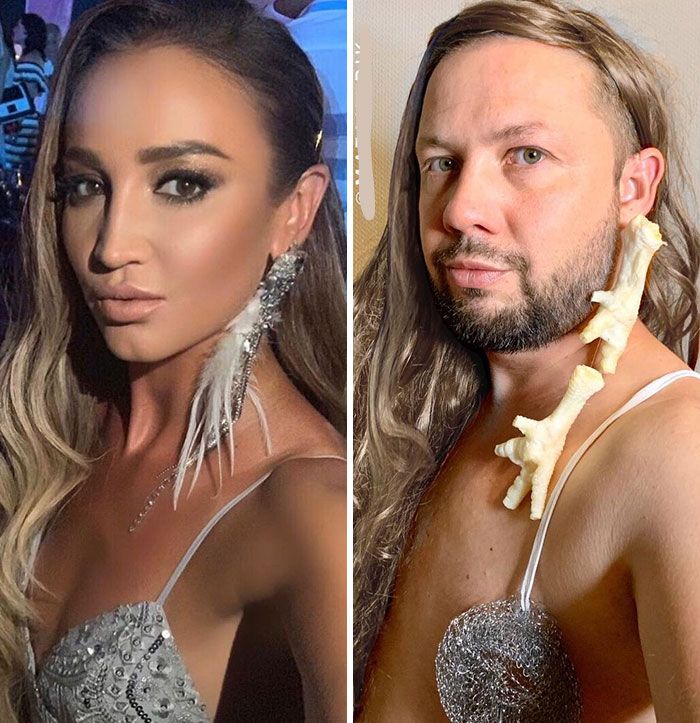 30 Hilarious Recreations Of Celebrity Photos