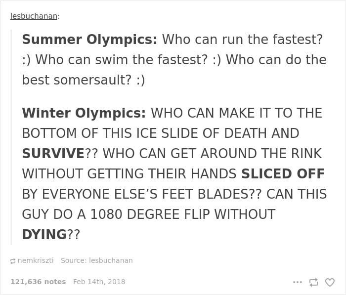 30 Icy And Hilarious Winter Olympic Memes