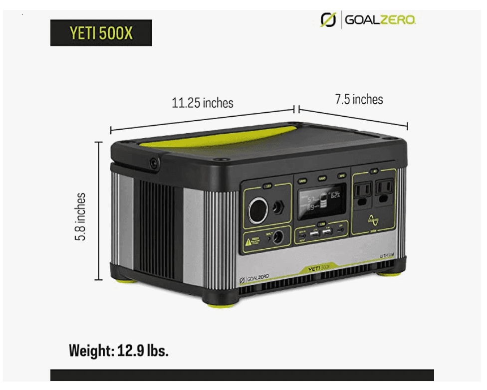 The Powerful Goal Zero Yeti 500X Portable Power Station Might Just Be Life Saving 