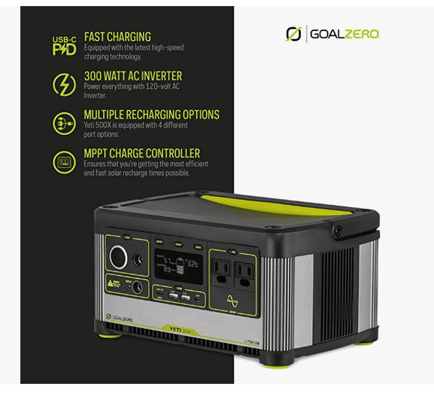 The Powerful Goal Zero Yeti 500X Portable Power Station Might Just Be Life Saving 
