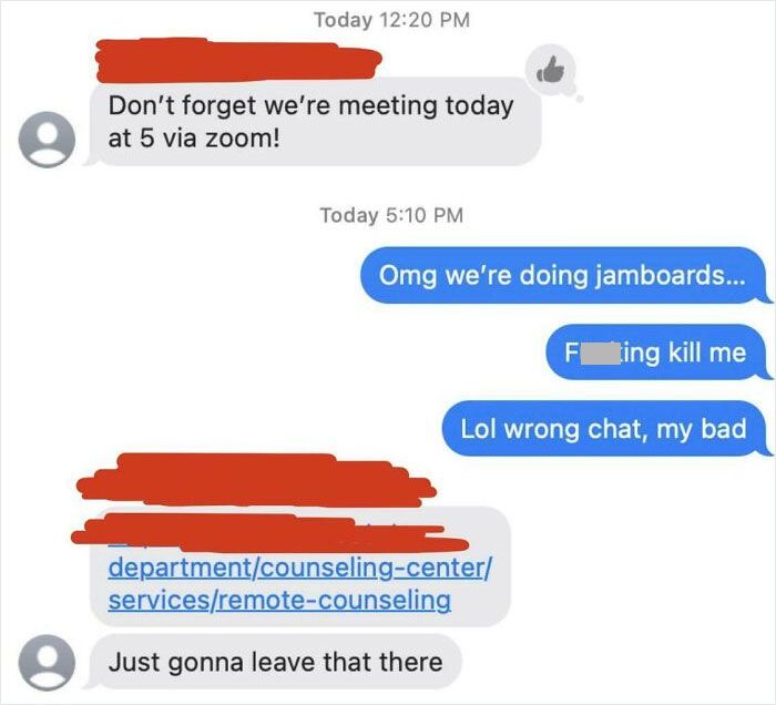 30 Embarrassing Texts People Sent To Group Chats Instead Of Privately