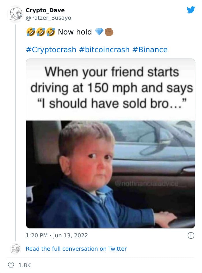  30 Hilarious Memes Regarding The Cryptocurrency Crash 