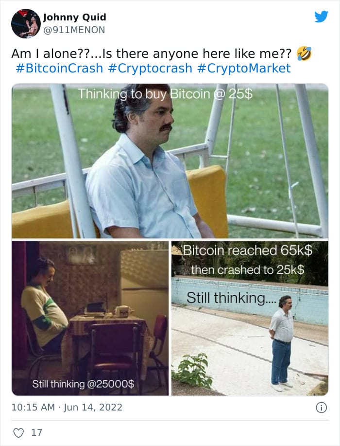  30 Hilarious Memes Regarding The Cryptocurrency Crash 