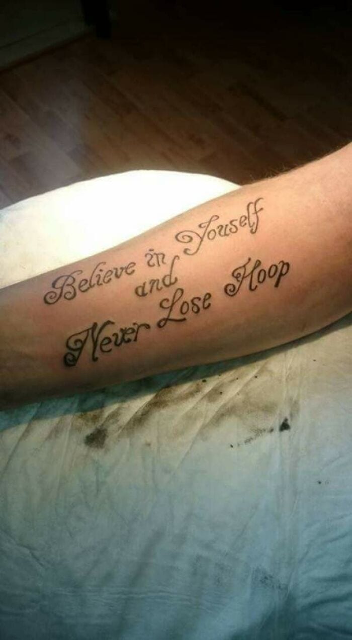 30 Extremely Terrible Tattoos That A Stuck On People Forever  