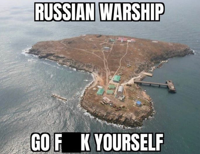 Funny Ukraine Memes Snake Island