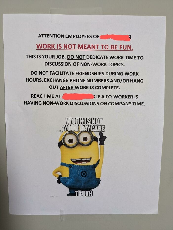 30 Insane And Infuriating Signs Bosses Left Up At Work 