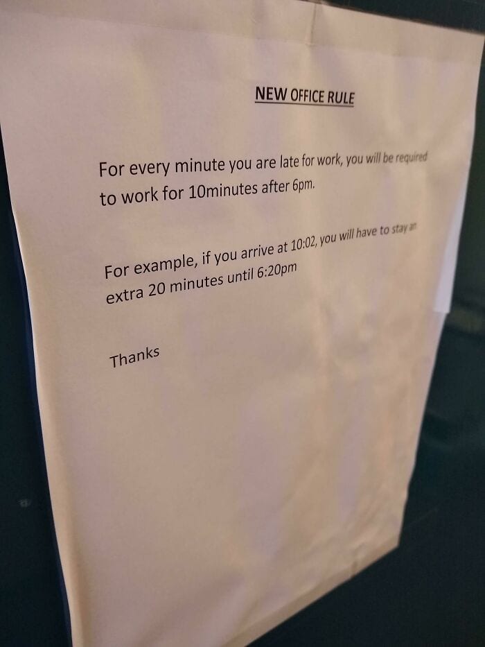 30 Insane And Infuriating Signs Bosses Left Up At Work 