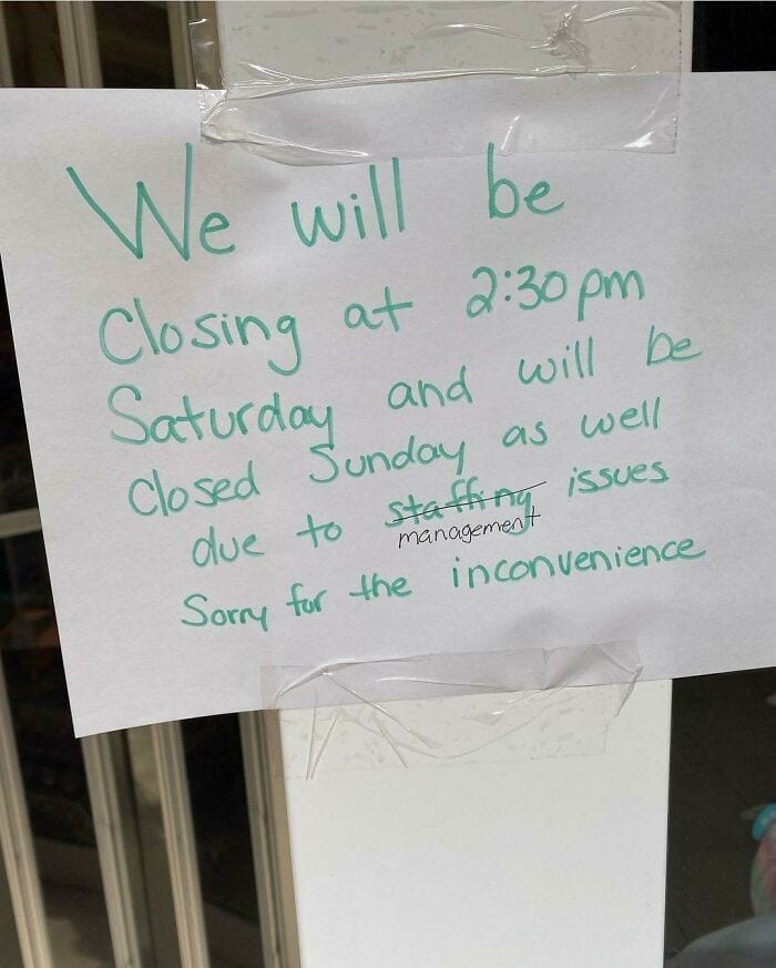 30 Insane And Infuriating Signs Bosses Left Up At Work 