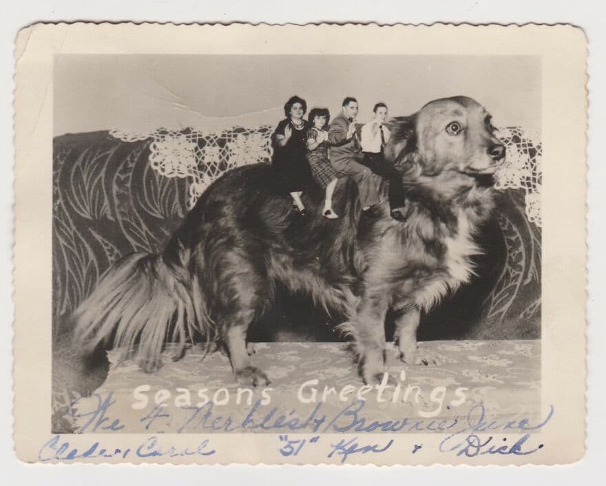 Vintage Homemade Photo Christmas Cards Collection 1930S 1960S 639B6C362F104 880