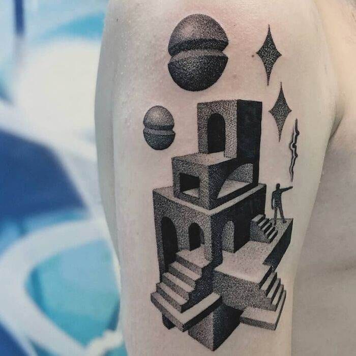 64549E30B155D Optical Illusion Tattoos Part 1