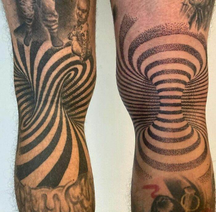 6454A0500Df12 Optical Illusion Tattoos Part 1