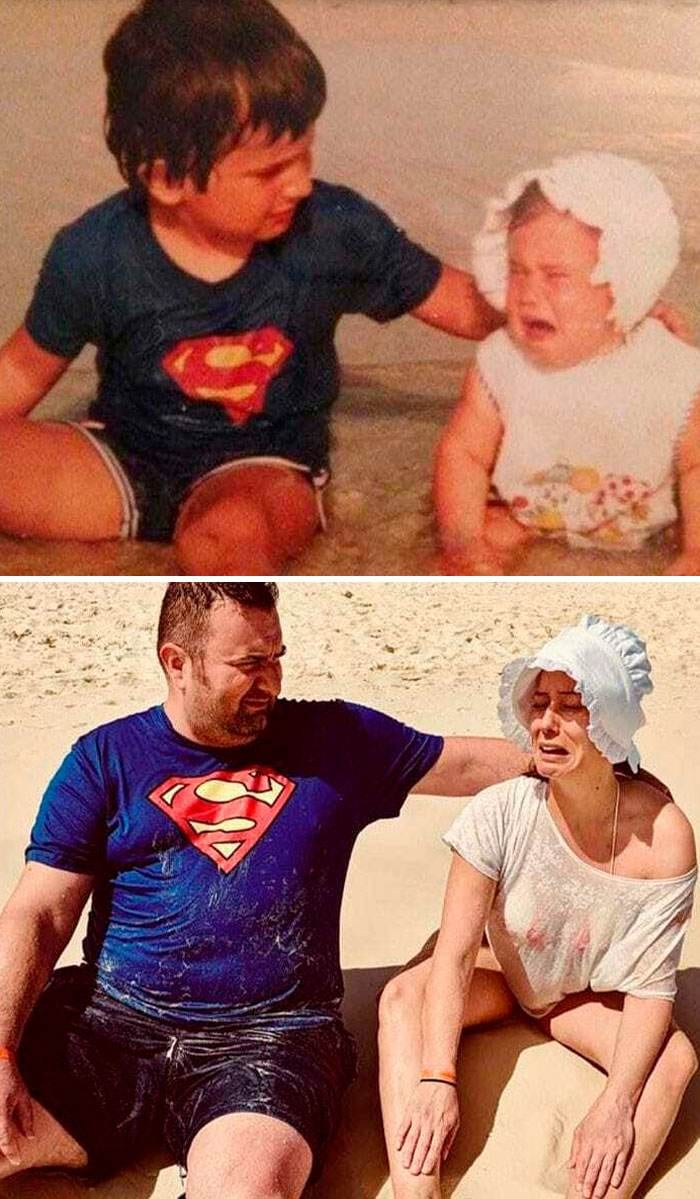 30 Hilarious Times People Attempted To Recreate Their Photos
