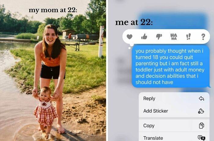 30 Hilarious Contrasts Between Parents And Their Younger Selves 