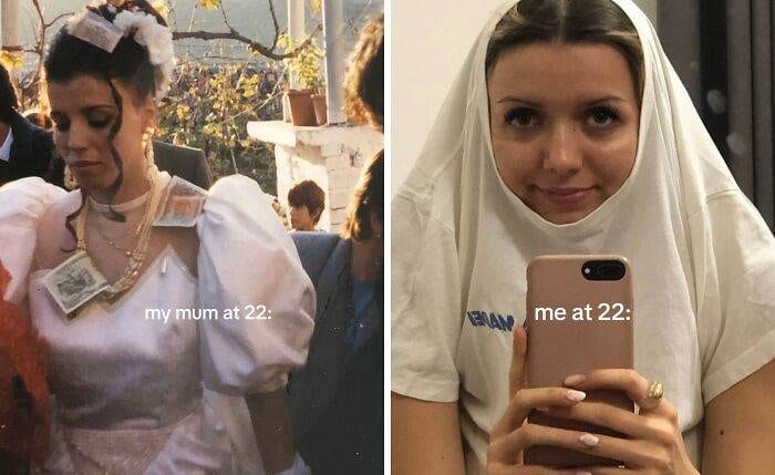 30 Hilarious Contrasts Between Parents And Their Younger Selves 