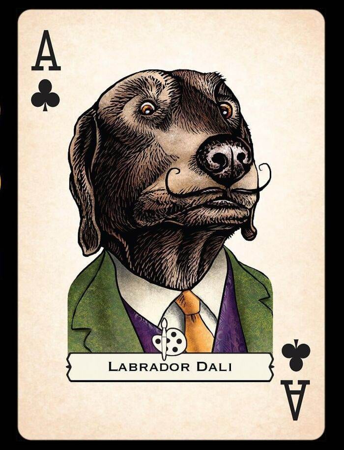 66694Ad3141E7 Celebrities Dogs And Cats Playing Cards Instachetart