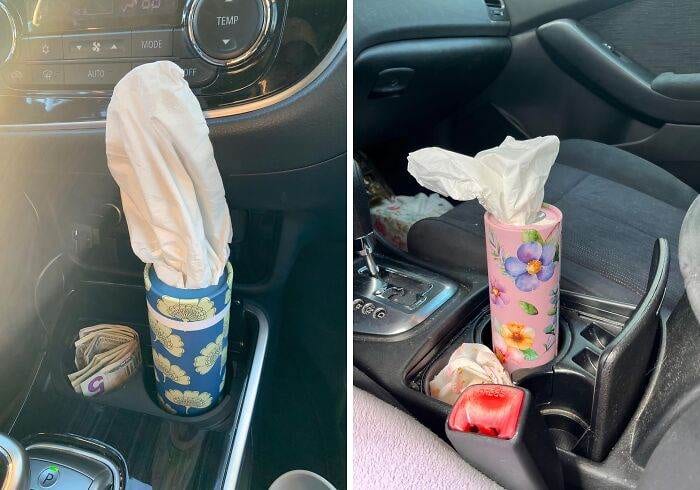 66Fced62759Af Car Tissues Holder With Facial Tissues