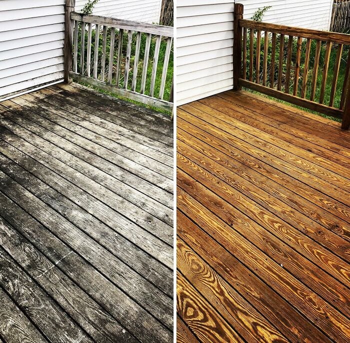67289D151Bf66 Satisfying Pressure Wash Before And After Did This Last Weekend And Cant Stop Looking At It Old To New