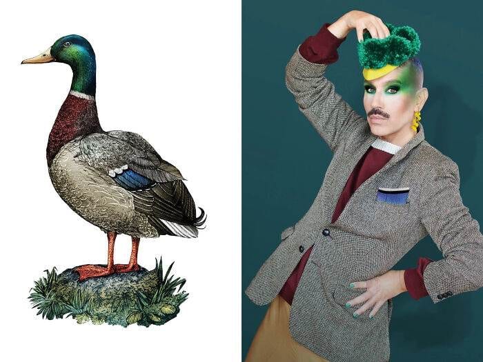 Meet The Artist Who Dresses Up As His Nature Themed Drawings 672209D0D77B5 Png 700