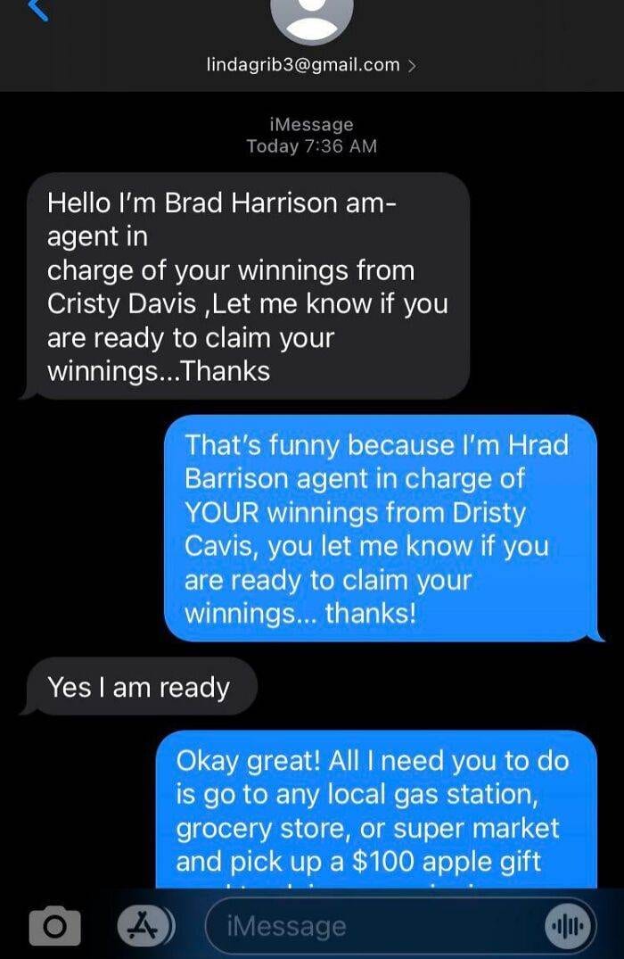 675309830Ba9F Scam Text Responses
