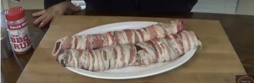 Bacon Wrapped Backstrap Deer Tenderloin Step 2C