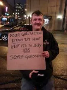 FunnyHomelessGuySigns