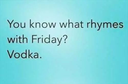 What Rhymes With Friday
