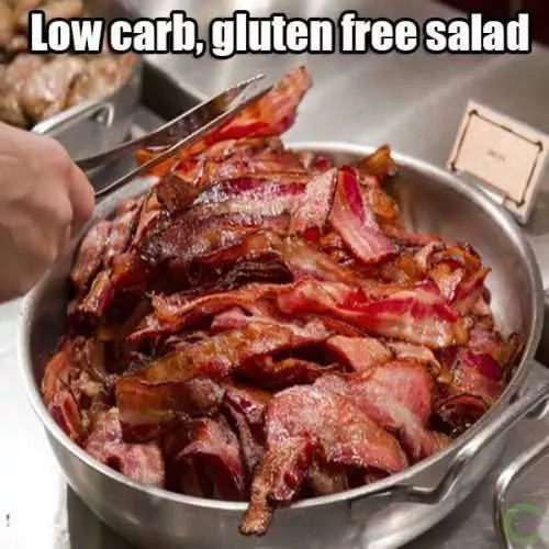 Low Carb Gluten Free Salad, Bacon Salad