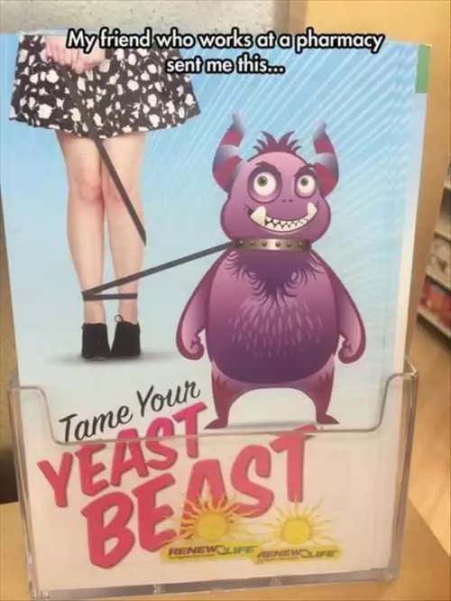 Yeast Beast Greeting Card. Funny Greeting Cards