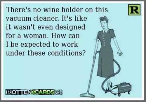 Vacum Cleaner Wine Holder