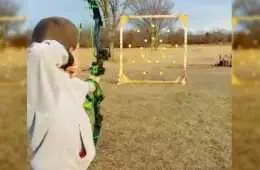 Guy Makes A Pretty Awesome Archery Target And Game Softballs Video Featured