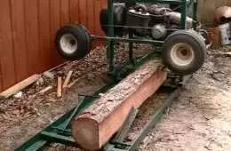 How To Turn An Old Golf Cart Into A Sawmill  Video Featured