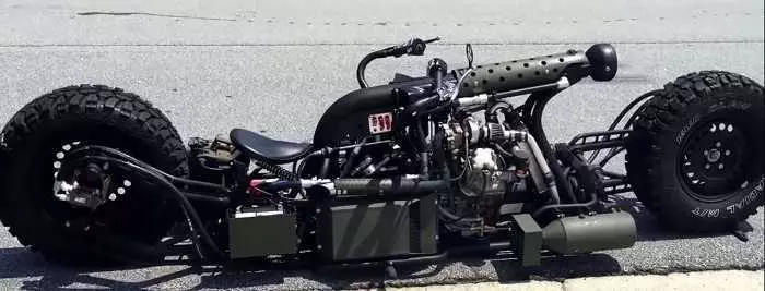 Insane Hydrostatic Twin Turbo Diesel Motorcycle  And The Build Ictures 1