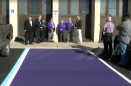Town In Ohio Creates Purple Parking Spaces For Wounded Vets Featured