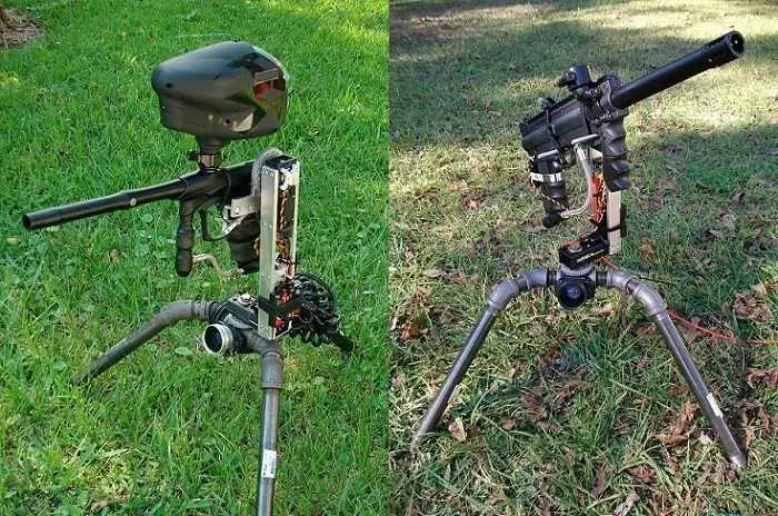 Fully Automated Paintball Sentry Gun Pics