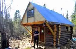 How To Build Your Own Log Cabin For $500 Featured