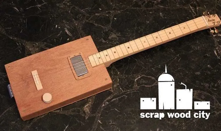 How To Build A Three String Cigar Box Electric Guitar  For Less Than $25 Video Featured