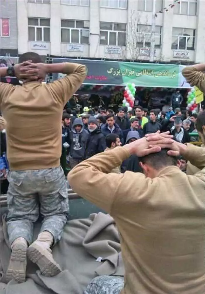 Iran Mocking United States Sailors In A Parade Pictures 005