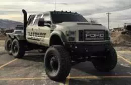 Meet The Super Six  The Six Door Ford F550 Heavy D And Dieselsellerz Sema 2015 Build Featured