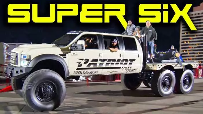 Meet The Super Six  The Six Door Ford F550 Heavy D And Dieselsellerz Sema 2015 Build Pictures 002