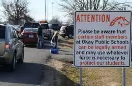 Oklahoma Schools Now Displaying Signs Warning That Staff Members Are Armed Featured