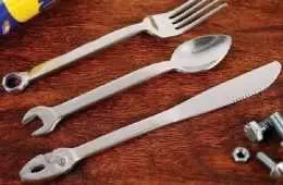 Wrenchware 3Piece Cutlery Set  Eat Dinner Like A Boss Featured