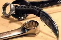How To Make A Really Sharp Karambit Out Of A 21Mm Wrench Featured