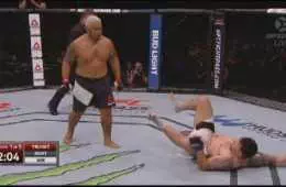 Ufc Fight Night 85  Mark Hunt Knocks Out Frank Mir  Then Walks Off Like A Boss  Again Featured