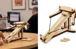 Diy Miniature Wooden Ballista Kit Featured