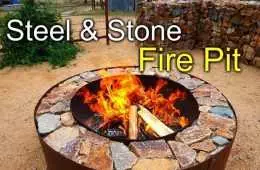 Pretty Great Diy Fire Pit With Steel &Amp; Stone Featured