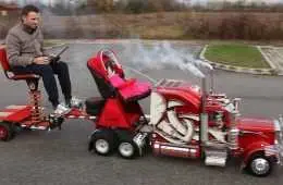 Epic Rc Peterbilt 359  Oh And It'S A Baby Stroller Featured