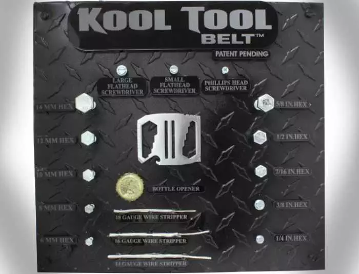 Kool Tool Belt  Belt Buckle With 9 Different Tools Pictures 002