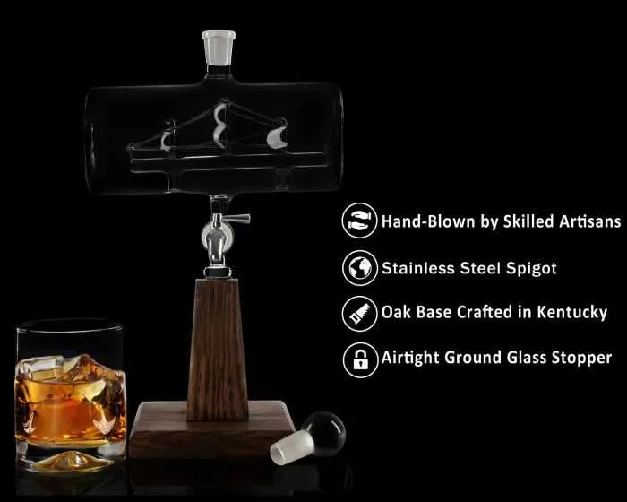 Ship In A Bottle Whiskey Decanter And Dispenser Pictures 003