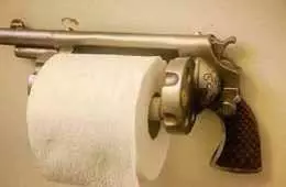 Pistol Revolver Toilet Paper Holder Review Where To Buy Featured