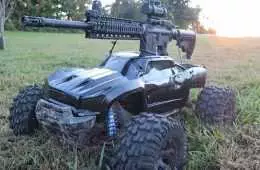 Traxxas Xmaxx With A Mounted Ar15  Best Rc Truck Ever